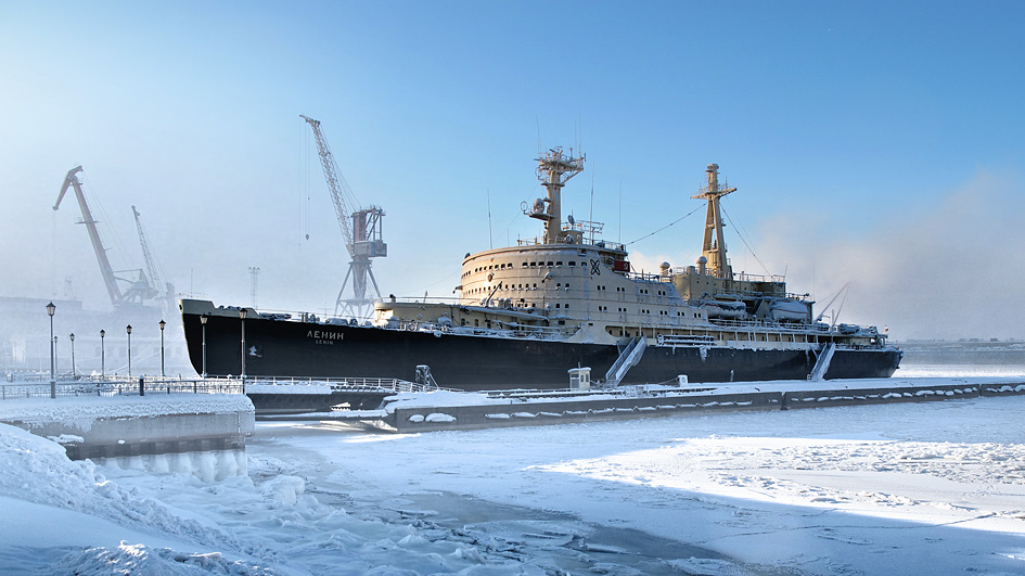 The Lenin icebreaker.