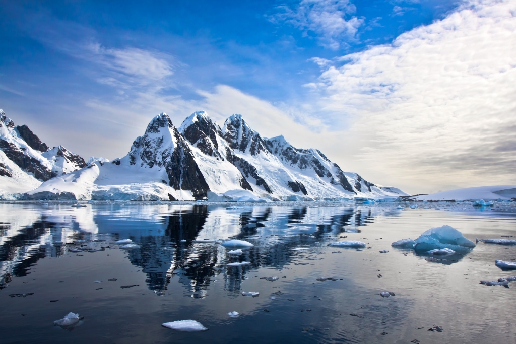 Mountain landscape in the arctic