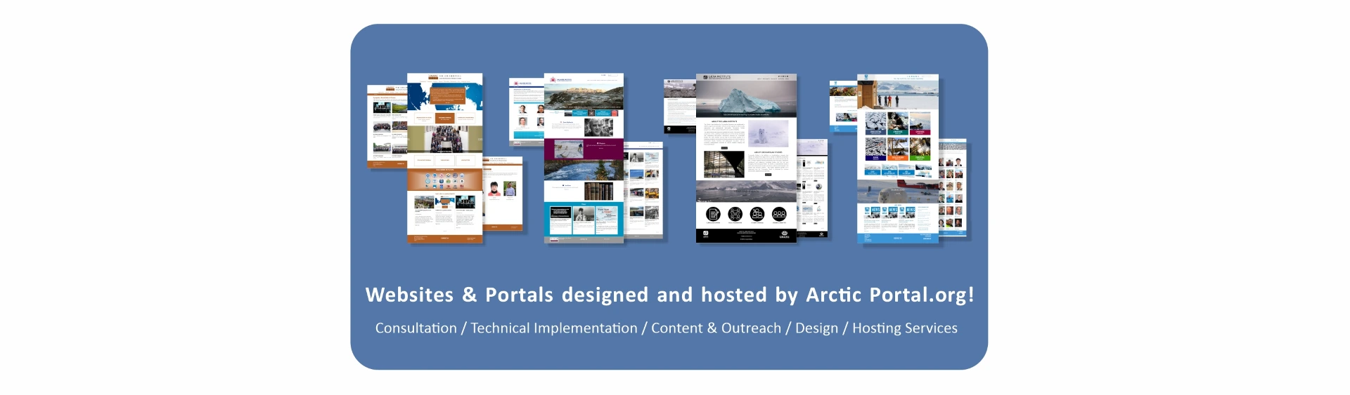 Websites created and designed by Arctic Portal