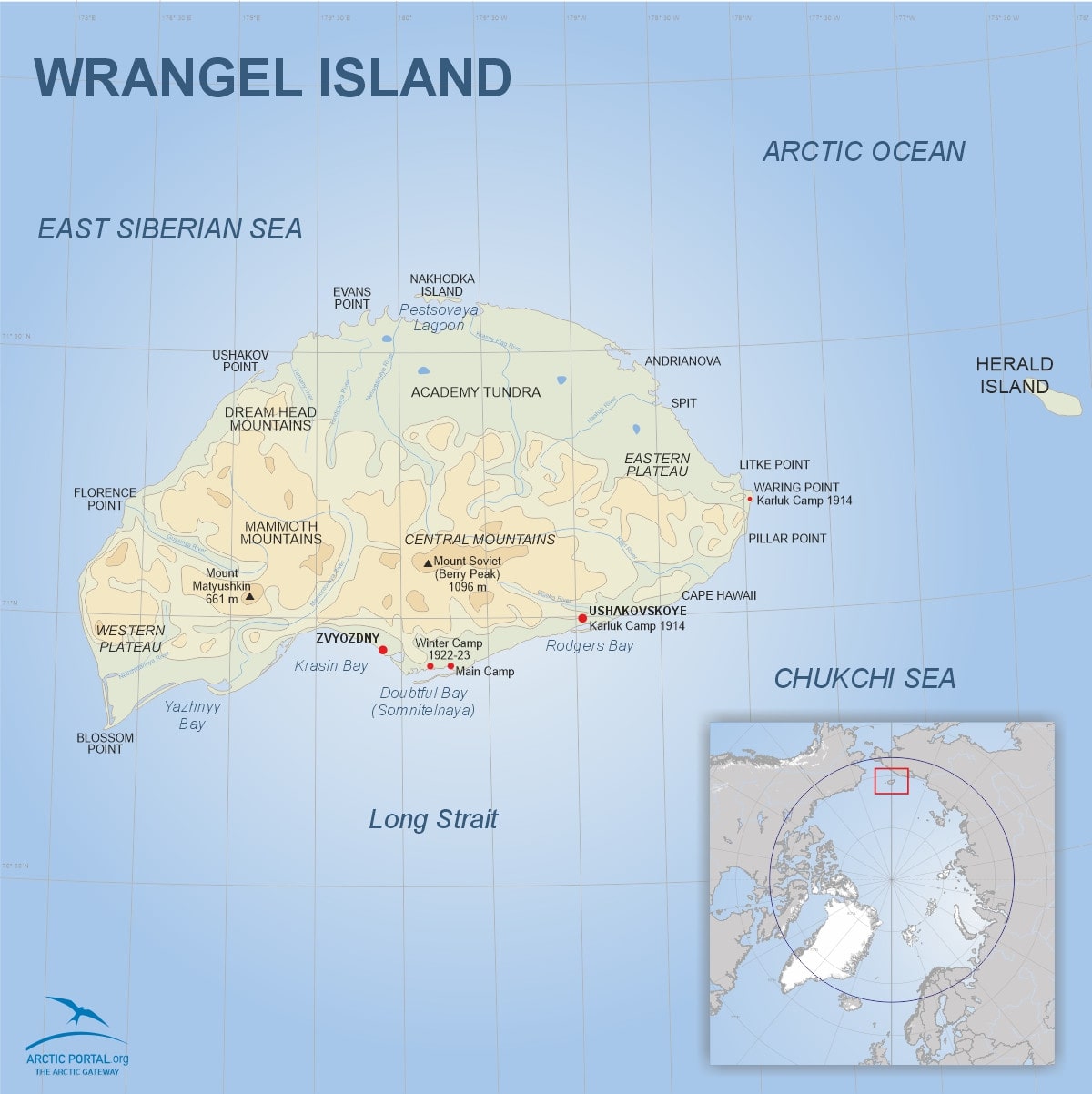 Arctic Portal Map - Wrangel Island