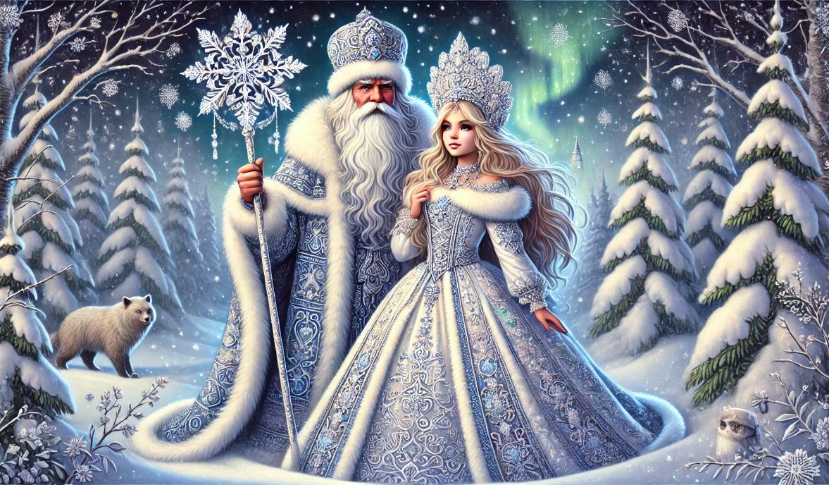 Ded Moroz and Snegurochka